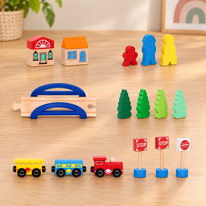 Battat Mountaintop Express 47-Piece Train Set