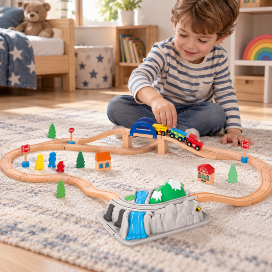 Battat Mountaintop Express 47-Piece Train Set